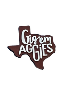 Texas A&M Gig’em Aggies Shoe Charm