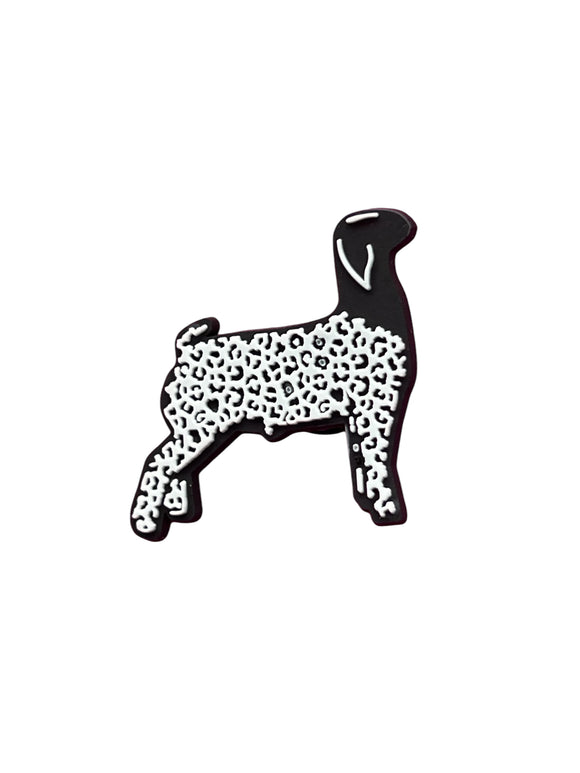 Animal Print Goat Shoe Charm