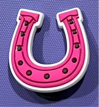 Pink horseshoe western Charm