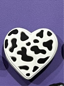 Cow Print Heart Western Charm