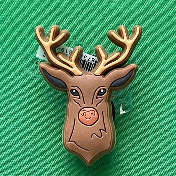 Deer Buck  Antler Hunting Charm with tag