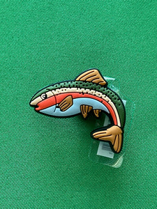 Fish Trout outdoor  Charm With Tag