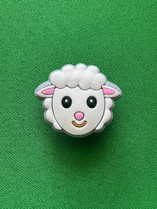 Lamb Sheep Head Farm Animal Charm