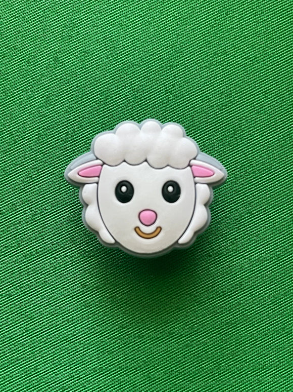 Lamb Sheep Head Farm Animal Charm