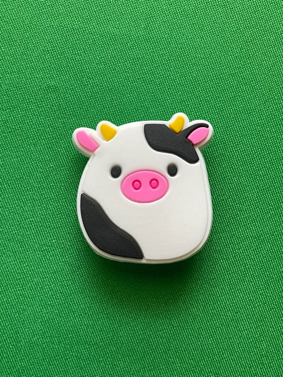 Cow Black & White Plush Toy Charm