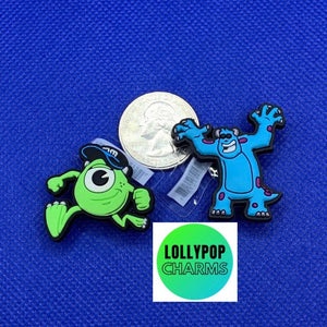 2 PC Mike and Sully Monsters Inc. Charms