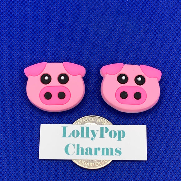 2 pc Set of Pig show Charms