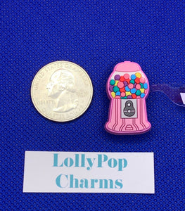 Gum ball machine Charm with tag