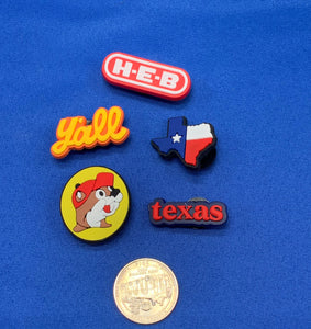 5 pc Texas Theme Charm Set