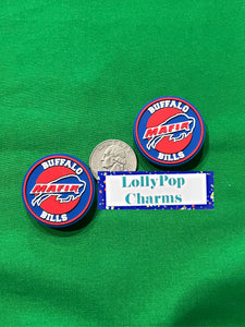 2 pc Football Buffalo Bills Charms