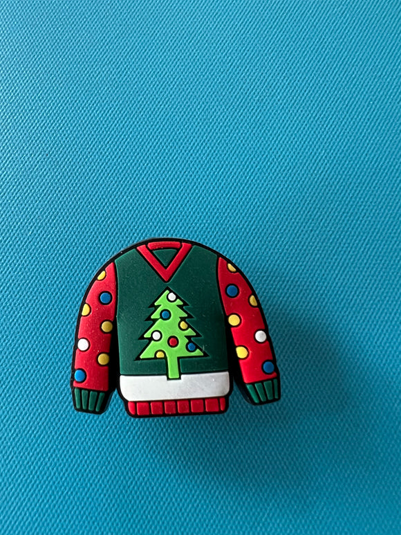 Green Ugly Sweater Christmas Charm