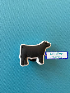 Show Steer / Heifer- all black shoe charm