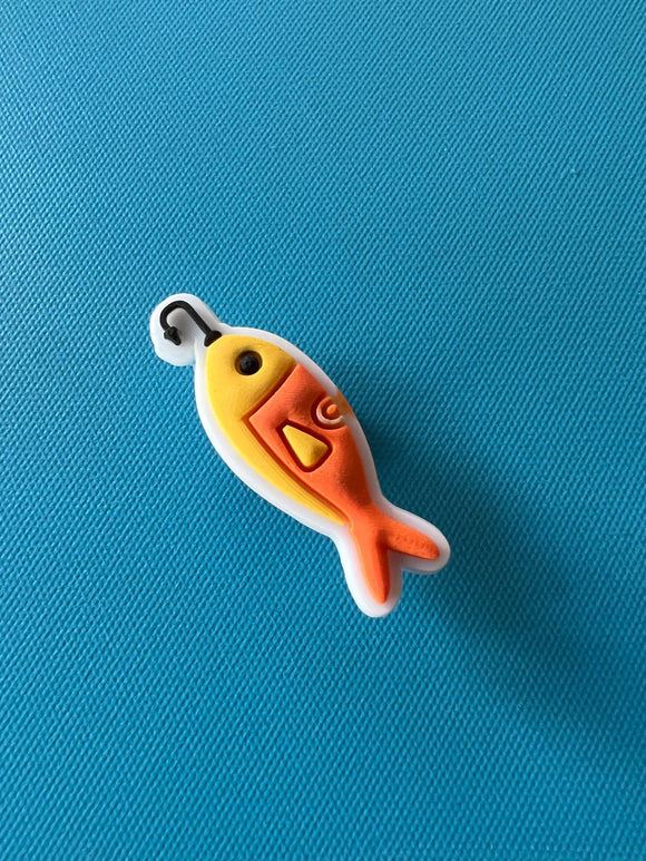 Fish on hook Fishing Charm