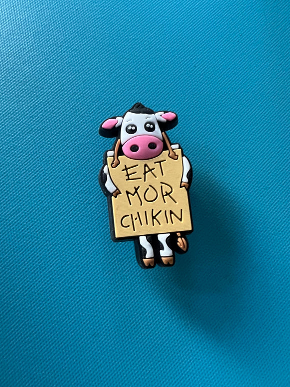 Eat more chicken cow Food Charm