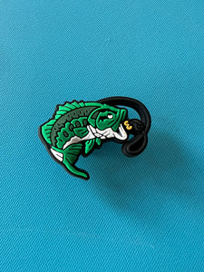 Dark Green fish Fishing Charm