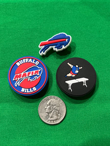 3 pc Football Buffalo Bills Charms