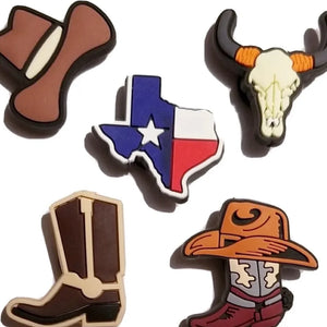 Texas Cowboy Theme Charm 5 pc Set